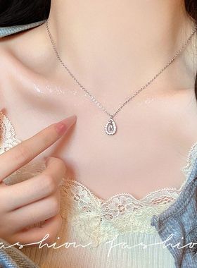 灵动水滴项链2025年新款女高级