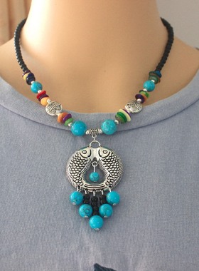 少数民族风短项链云南丽