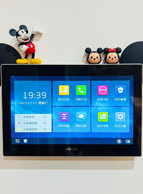 开关装饰墙贴小摆件可爱创意卡通米奇入户门可视门铃遮丑电话插座