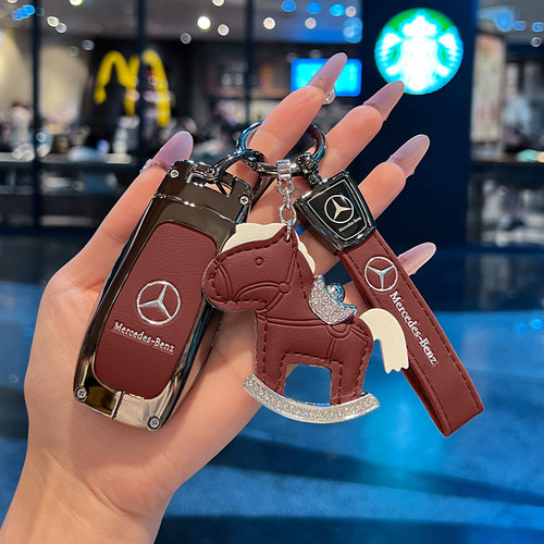 奔驰e300l钥匙套25款glb220车450保护壳gle350扣c260l高级感glc男 - 图0