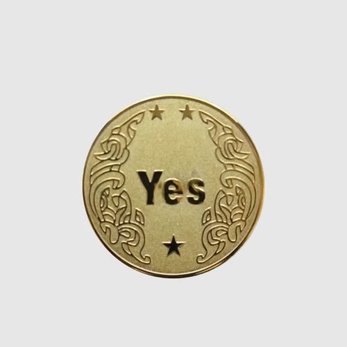 YES/NO决策币把玩幸运许愿币道具玩具创意礼品纪念币小众高级礼物 - 图2