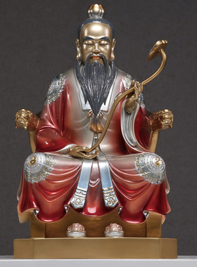 快速发货三清神像供奉铜雕三清道祖道F德元始天尊太上老君灵宝天