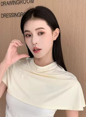 防晒面罩2026新款女夏全脸防紫外线透气护颈遮阳面纱骑行挂耳口罩