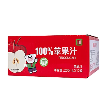 锅圈食汇100-%苹果汁200ml*12[20元优惠券]-寻折猪