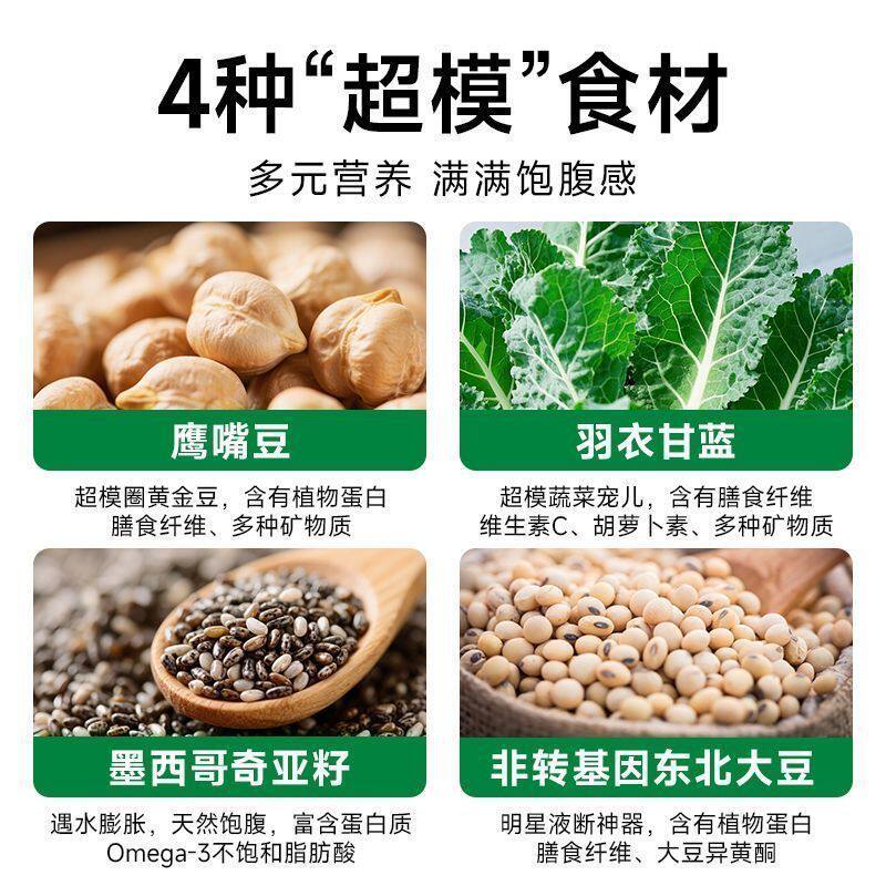 丰之沛羽衣甘蓝奇亚籽纯豆浆粉高蛋白高膳食纤维健身代餐正品