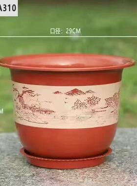 花盆仿陶瓷树脂塑料果树盆特大号盆栽绿植果树绿萝月季牡丹花盆