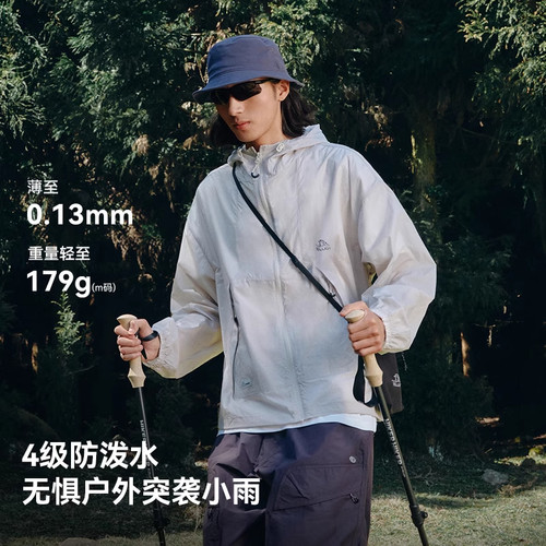 【赵露思同款】伯希和小森林防晒衣女新款男户外轻薄皮肤衣外套 - 图2