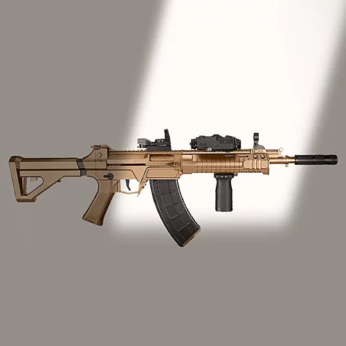 图鹰191金齿电动回膛冲锋模型玩具QBZ192突击式步枪wargame发射器 - 图3