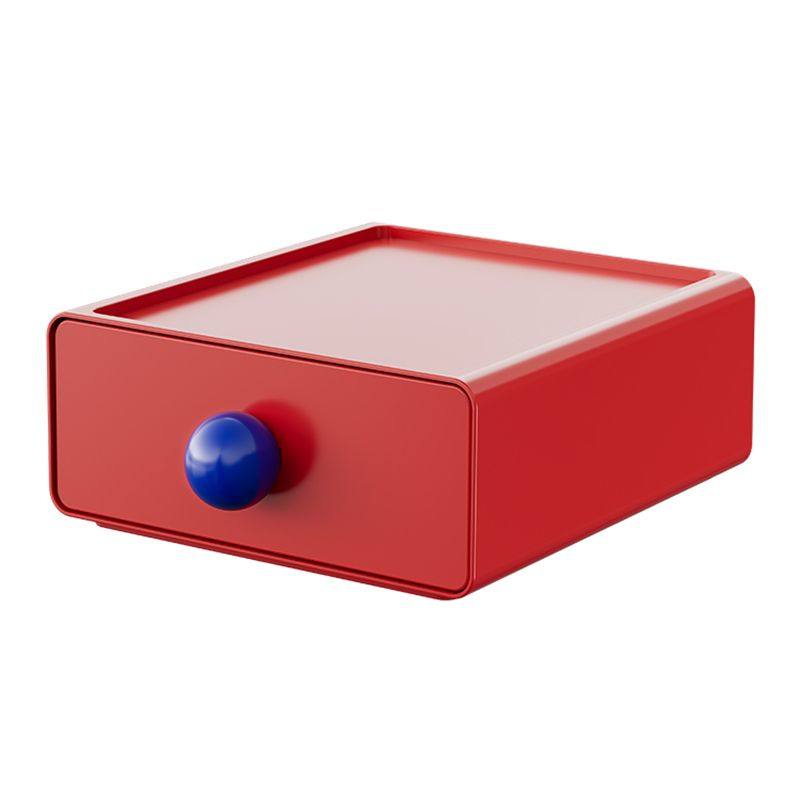 多巴胺抽屉桌面收纳盒三色组合收纳桌上办公ins杂物神器整理柜