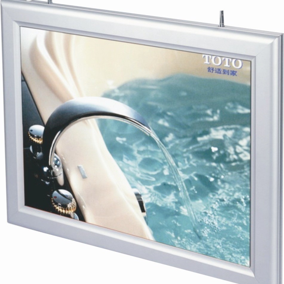 银行双面灯箱铝合金吊挂橱窗led灯箱60cmx80cm悬挂灯箱磁吸发光灯 - 图3