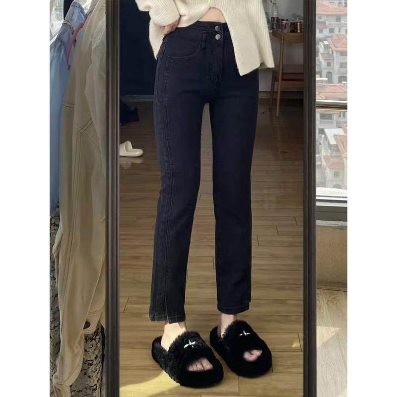 梨型身材大码开叉直筒女春胖妹妹mm显瘦直筒烟管裤,淘宝优惠券,粉丝福利购,淘宝优惠卷