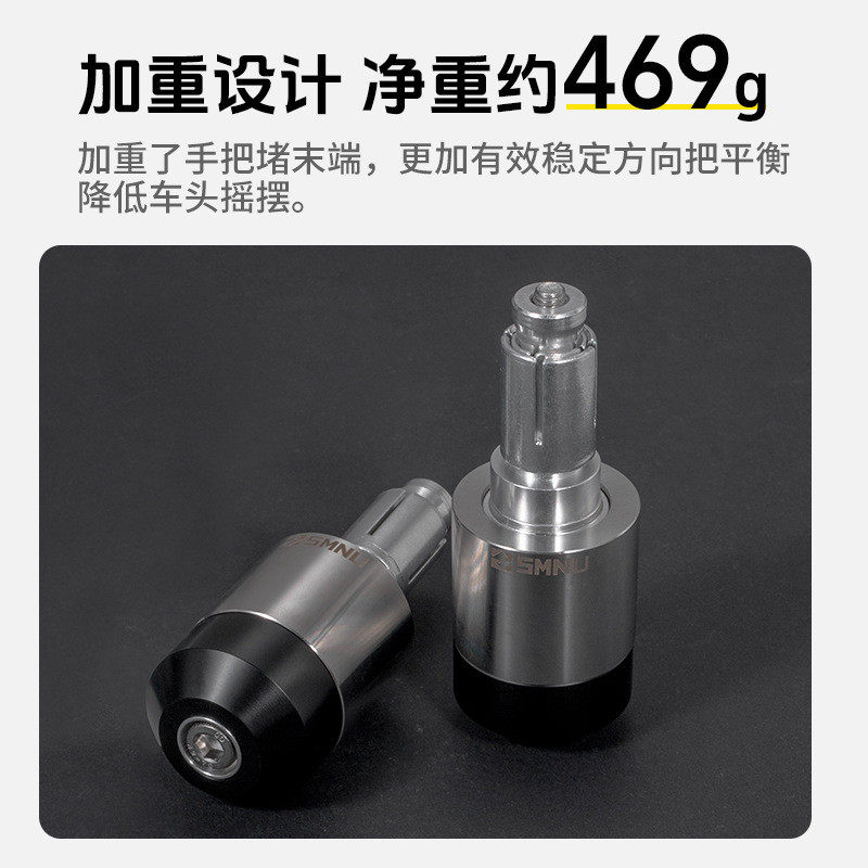 smnu十玛摩托车防摔手把堵电动车改装CNC不锈钢把手平衡端子堵头,淘宝优惠券,粉丝福利购,淘宝优惠卷