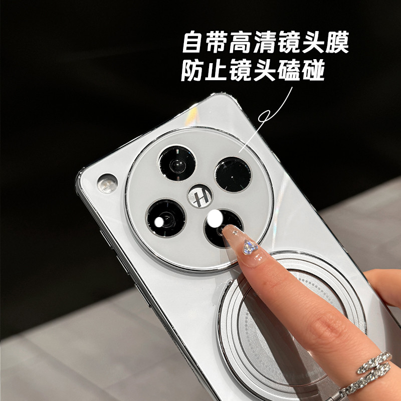 适用适用oppofindx8炫彩镭射CD纹支架新款手机壳全包镜头高级感超 - 图1