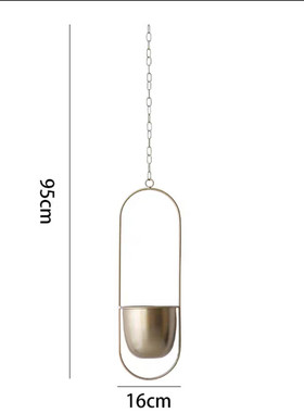 铁艺花盆垂吊悬挂悬浮盆栽绿植小盆栽吊花篮挂式挂架多肉种植吊盆