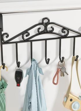 入户门口玄关放钥匙摆件置物架卧室门后衣架装饰挂锁匙的收纳挂钩