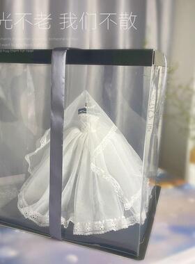 闺蜜同学情人节生日18岁成年礼品婚纱模型女孩展示柜家居装饰摆件