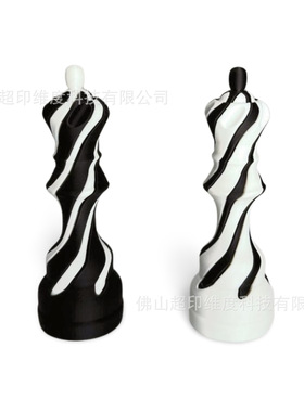 跨境3d打印穿透国际象棋皇冠解压玩具passthrough chesee queen
