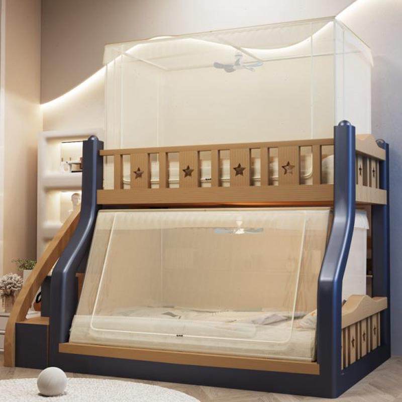 伸缩子母床蚊帐上下铺专用梯形1.5米儿童实木上下床双层高底床,淘宝优惠券,粉丝福利购,淘宝优惠卷