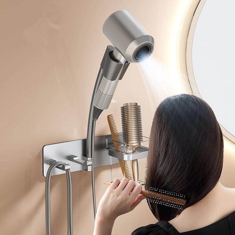 懒人吹风机置物架电吹风风筒卫生间免打孔浴室支架收纳神器壁挂式,淘宝优惠券,粉丝福利购,淘宝优惠卷