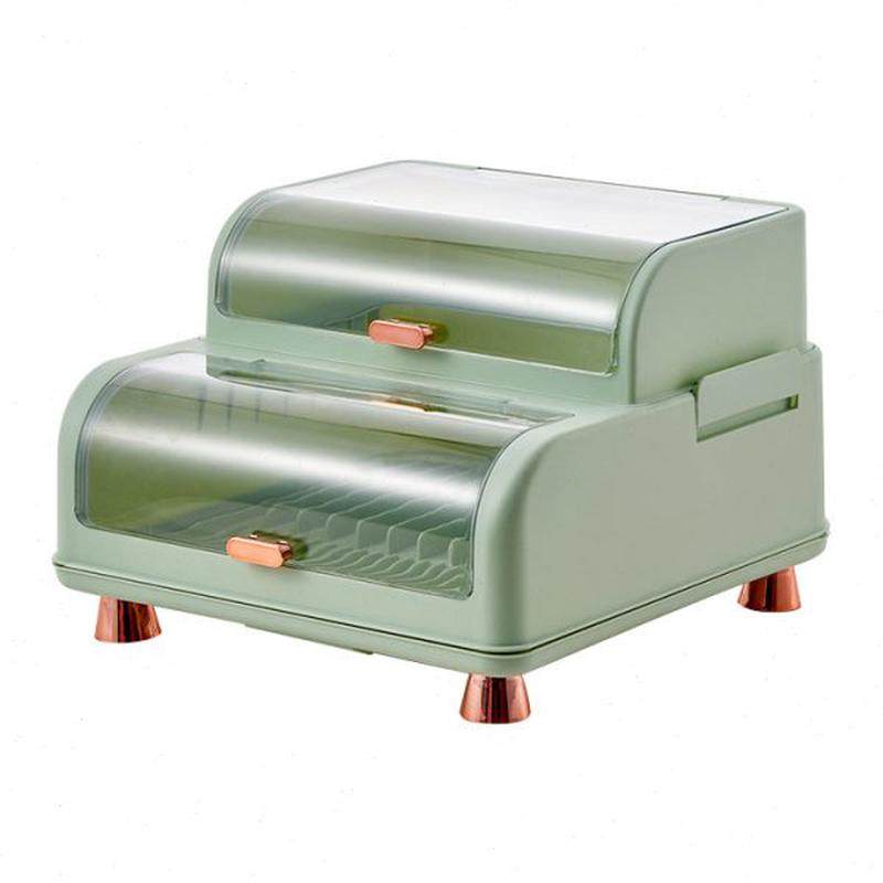 沥水碗架厨房带盖放碗箱装碗碟碗盘餐具家用小型置物架碗筷收纳盒,淘宝优惠券,粉丝福利购,淘宝优惠卷