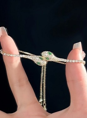 999纯银蛇手链女轻奢小众精致手饰2025年新款爆款蛇年本命年礼物