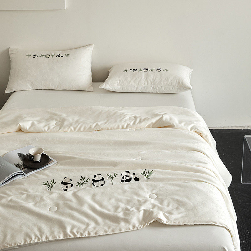 国风夏天凉感冰丝空调被夏凉被新款可机洗夏被四件套单双人薄被子,淘宝优惠券,粉丝福利购,淘宝优惠卷