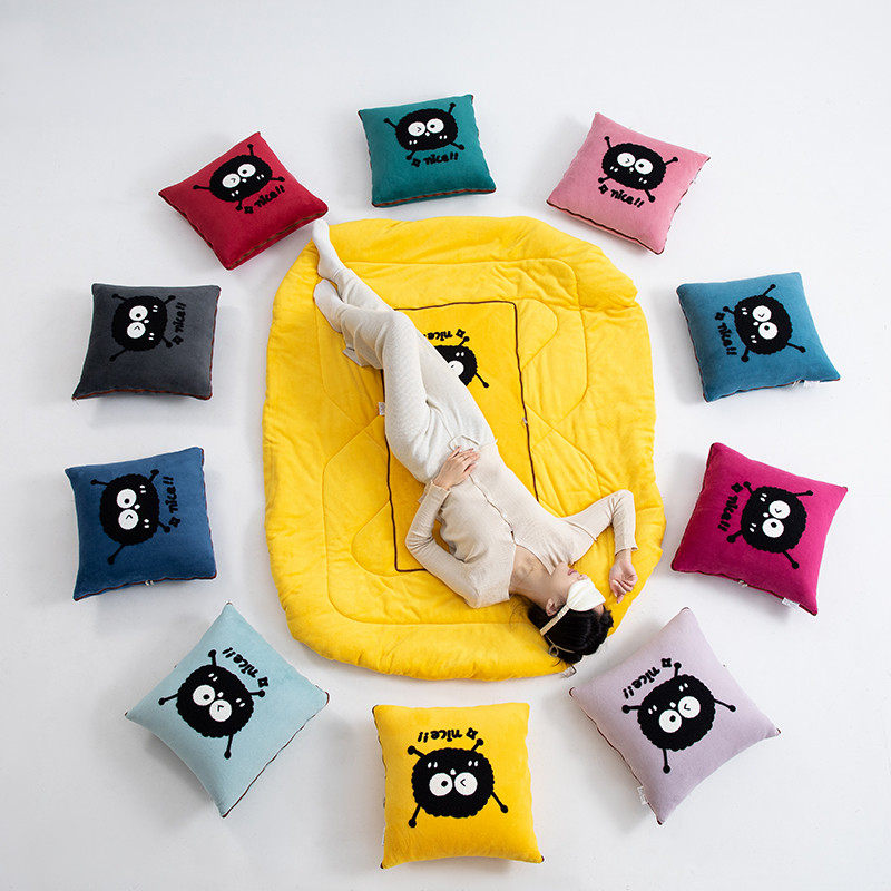多功能抱枕被加绒加厚汽车靠垫车载坐垫沙发毯子办公室午睡空调被,淘宝优惠券,粉丝福利购,淘宝优惠卷