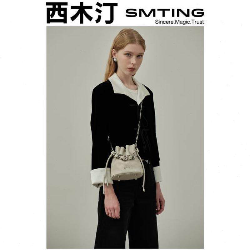 高档女浪 】 链条水桶包感小众【西木汀高级单肩包包斜挎小包,淘宝优惠券,粉丝福利购,淘宝优惠卷