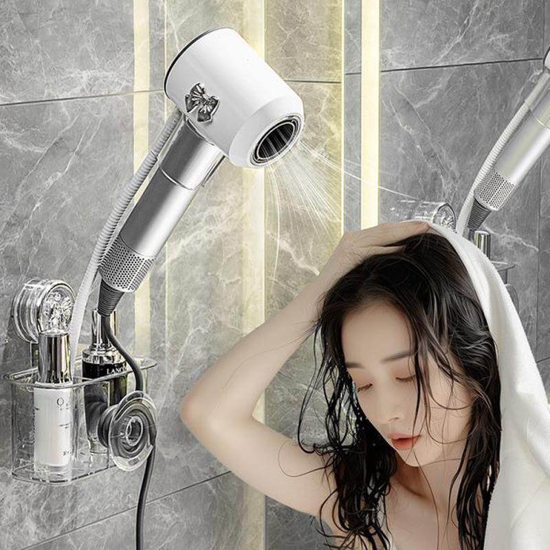 电吹风支架吹风机置物架免打孔浴室吸盘壁挂式懒人卫生间挂架收纳,淘宝优惠券,粉丝福利购,淘宝优惠卷