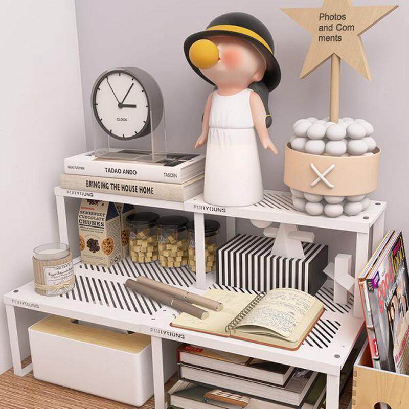 桌面置物架多层办公室书桌工位文具书架杂物桌上增高分层收纳架子,淘宝优惠券,粉丝福利购,淘宝优惠卷