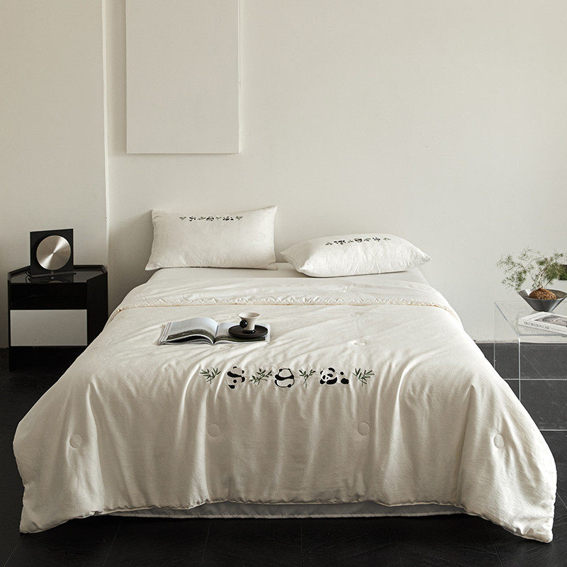 国风夏天凉感冰丝空调被夏凉被新款可机洗夏被四件套单双人薄被子,淘宝优惠券,粉丝福利购,淘宝优惠卷