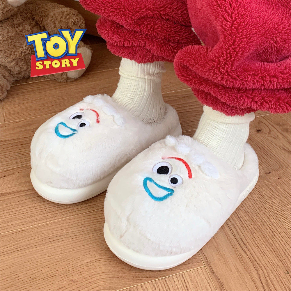 细细条 可爱玩具总动员叉叉情侣毛绒棉拖鞋2024新款冬季居家,淘宝优惠券,粉丝福利购,淘宝优惠卷