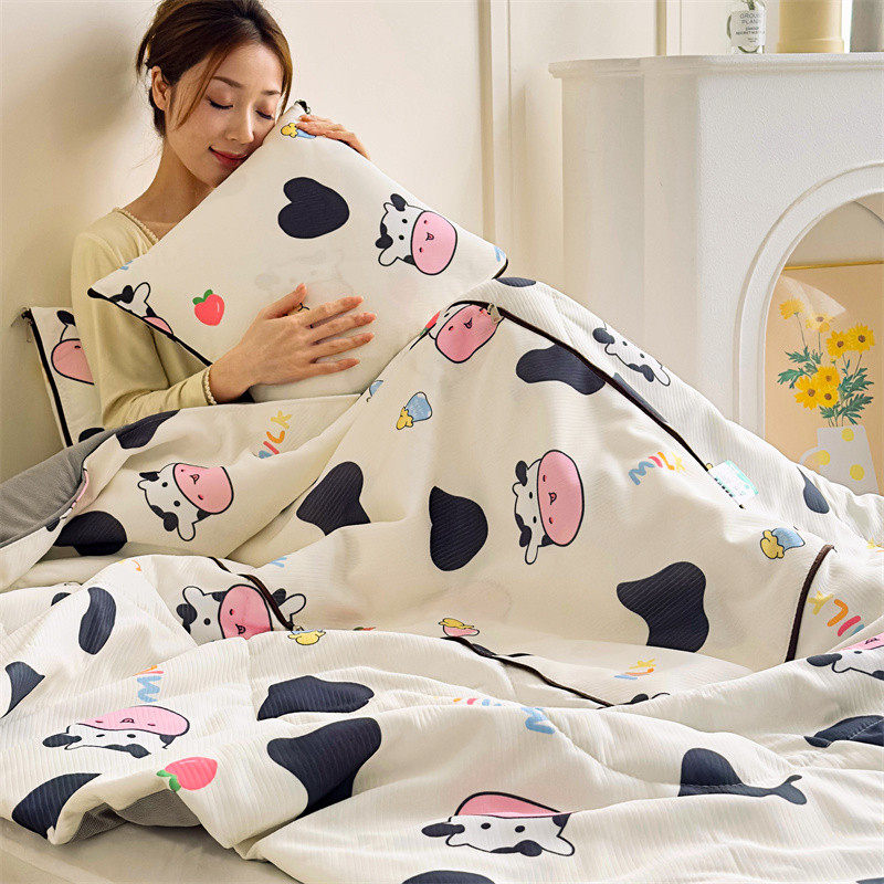 夏季凉感冰丝抱枕被子两用多功能办公室折叠午休车载靠枕空调夏被,淘宝优惠券,粉丝福利购,淘宝优惠卷