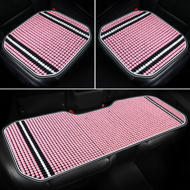 单片主副驾驶座垫夏季透气柏木珠子汽车坐垫无靠背三件套防滑凉垫,淘宝优惠券,粉丝福利购,淘宝优惠卷