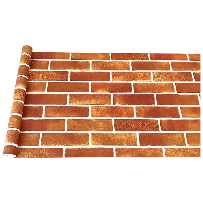 特厚5米红砖块砖纹自粘墙裙墙围壁纸防水防潮贴纸装饰饭餐厅墙纸,淘宝优惠券,粉丝福利购,淘宝优惠卷