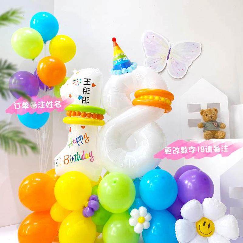 数字装饰宝宝铝膜气球定制网红生日布置拍照道具氛围儿童生日场景,淘宝优惠券,粉丝福利购,淘宝优惠卷