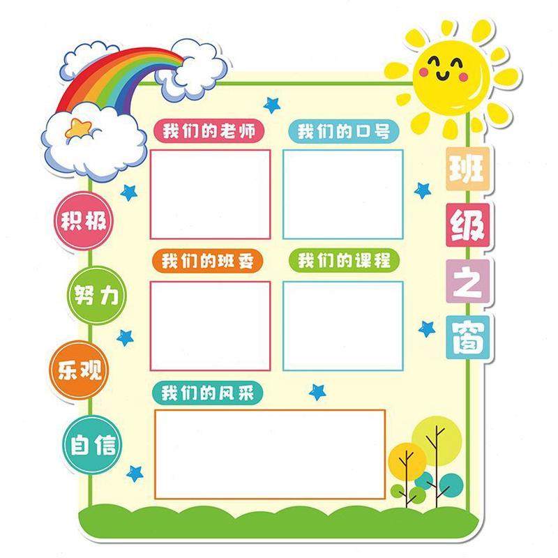 名片神器公告栏门口文化墙班级走廊校教室布置装饰班务栏小学墙贴,淘宝优惠券,粉丝福利购,淘宝优惠卷