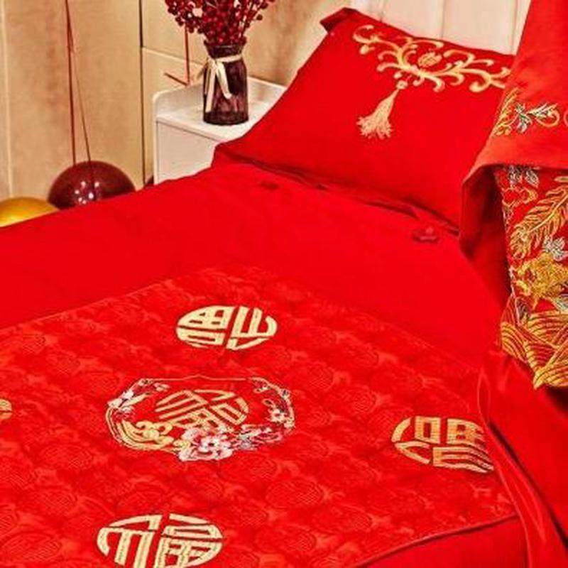 坐床上喜妆嫁新被子垫结婚套装新娘用品被人百刺绣坐垫陪嫁,淘宝优惠券,粉丝福利购,淘宝优惠卷