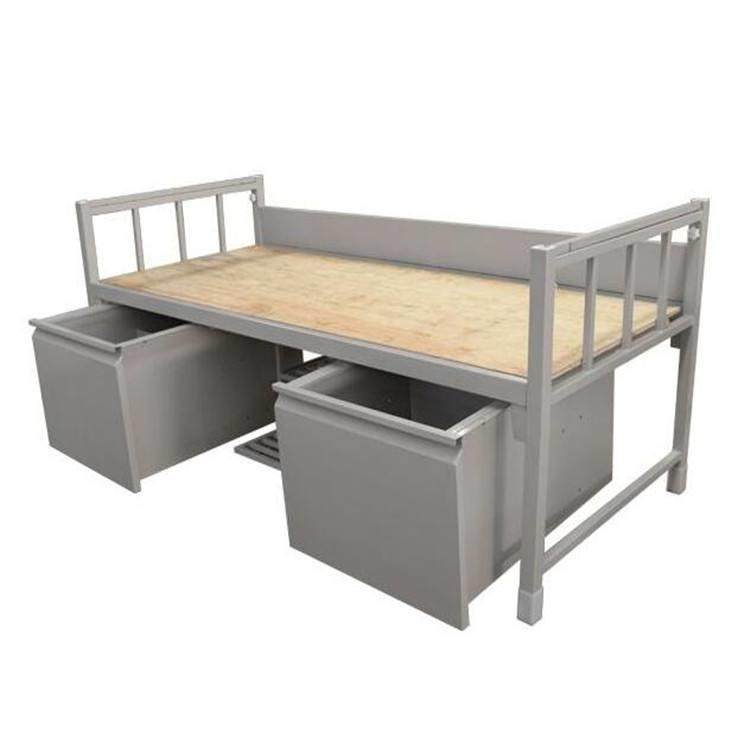 钢制单层床单人床铁艺床宿舍铁架床简约现代加厚钢床带储物柜,淘宝优惠券,粉丝福利购,淘宝优惠卷