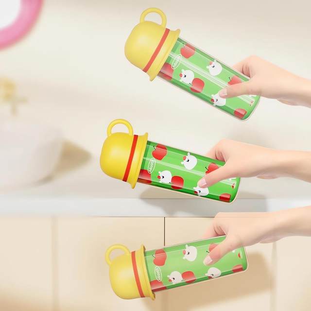The toothbrush cup that was asked! Travel mouthwash cup toothpaste toothbrush storage box three-in-one set convenient toilet cup