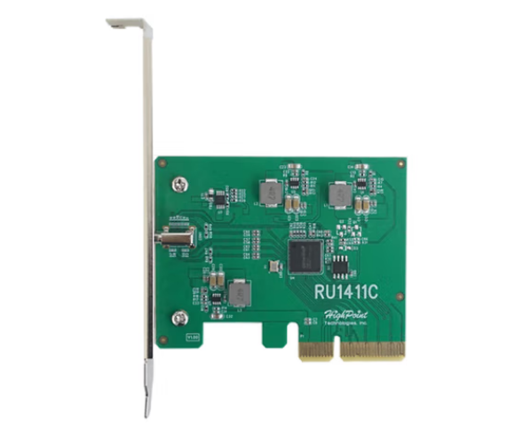 Rocketu 火箭1411C USB扩展卡PCIe3.0×4 TYPE-C USB 3.2 20Gb/s 端口 - 图0