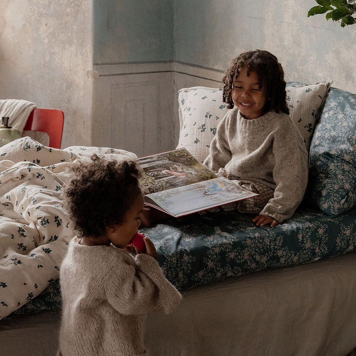 瑞典Garbo and friends床笠纯棉森系手绘印花床罩床垫保护罩北欧 - 图3