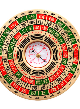 快速发货a罗盘盘高精度专业黄铜纯黄铜综合罗经仪八卦小袖珍指南