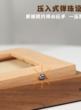 高端胡桃木实木榫卯相框摆台A4高档证书相框授权书框圆角证书框