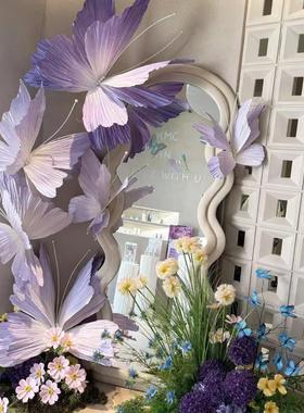 纸艺花造景店铺打卡装饰蝴蝶造景