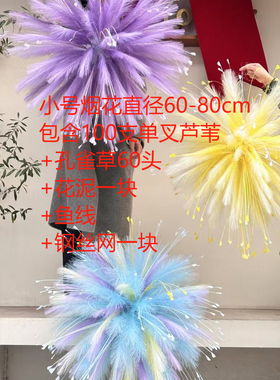 仿真蒹葭草羽毛芦苇植物落地客厅家居装饰摆设摄影服装道具狗尾草