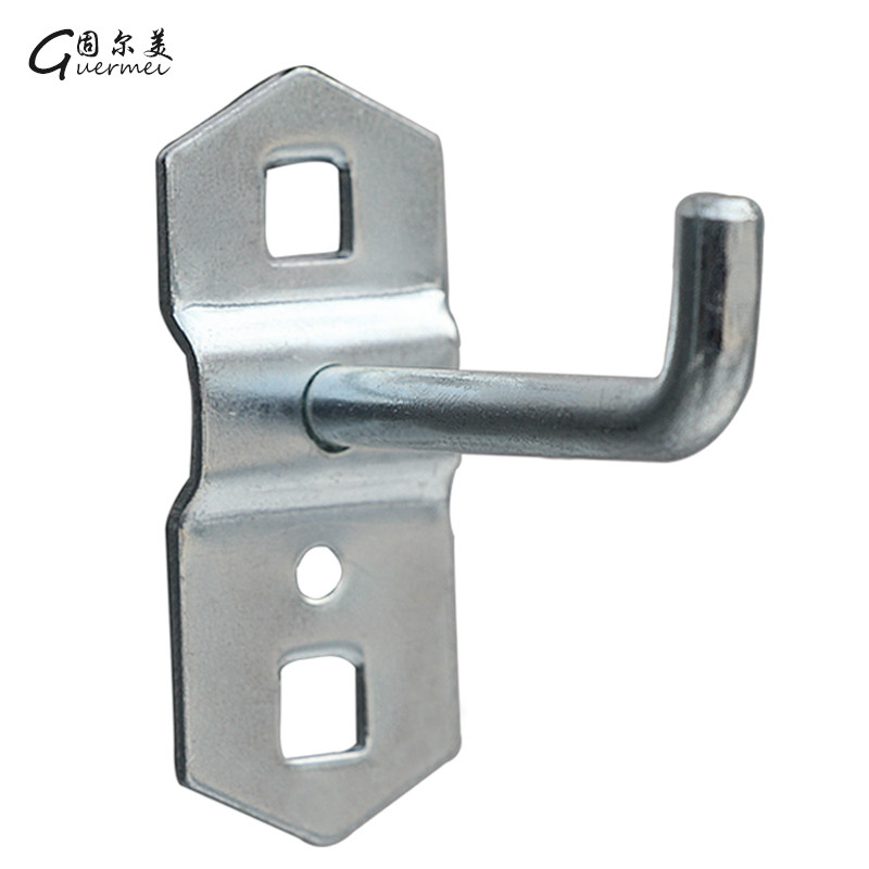 Square hole hanging plate tool hook Square hole single straight hook hole plate hook hardware tool hanging Z hook hole plate hook