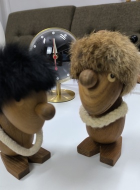 柚木木偶人北欧风格黑毛黄毛