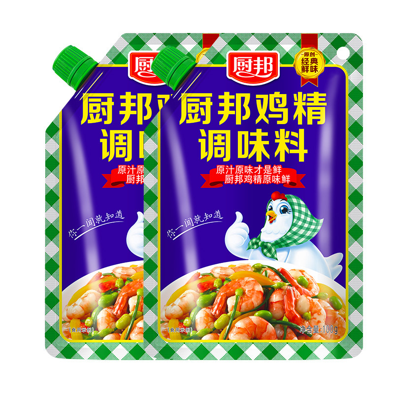 厨邦鸡精调味料100g袋装经典鲜味带盖口炒菜煲汤调味料代替味精,淘宝优惠券,粉丝福利购,淘宝优惠卷