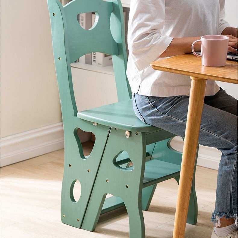 实木梯子多功能折叠梯椅凳子两用椅子室内登高楼梯四步人字梯家用,淘宝优惠券,粉丝福利购,淘宝优惠卷